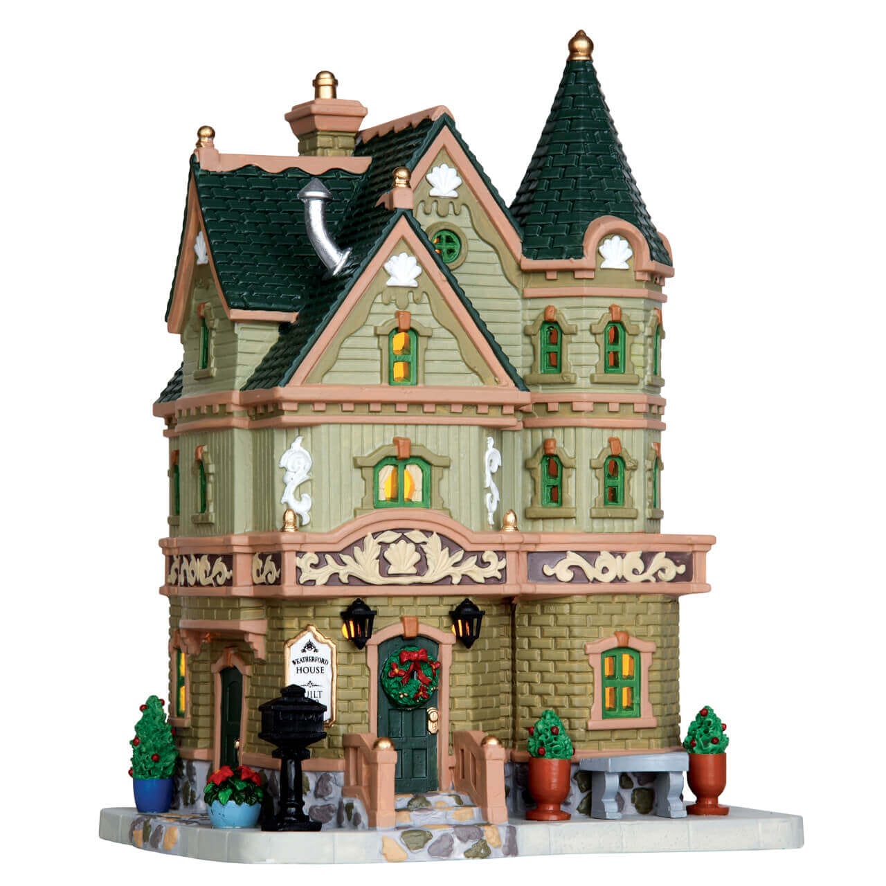 lemax-weatherford-house-maison-miniature-lumineuse-village-de-no-l image 4