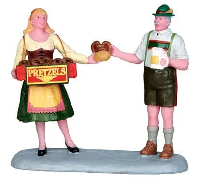 lemax-pretzel-snack-figurine-gourmande-village-miniature image 1