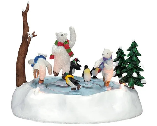 lemax-north-pole-skaters-figurine-patineurs-village-de-no-l image 1