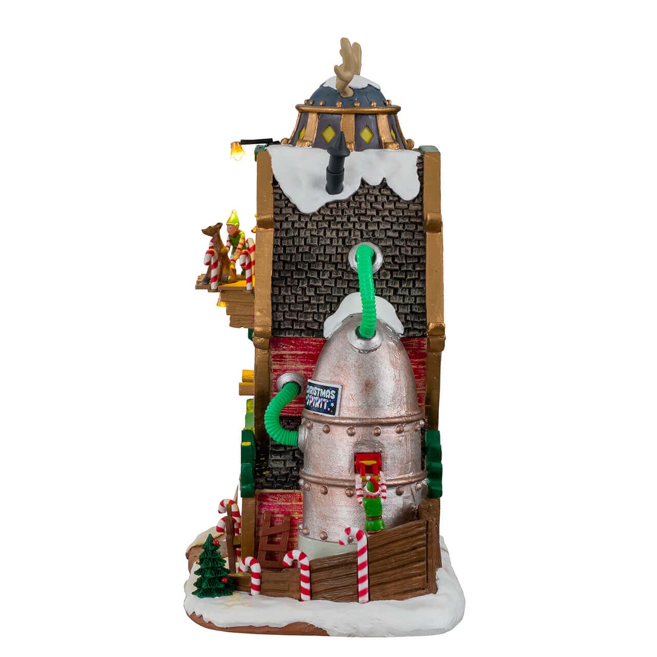 lemax-santa-s-reindeer-training-academy-maison-lumineuse-village-de-no-l image 3