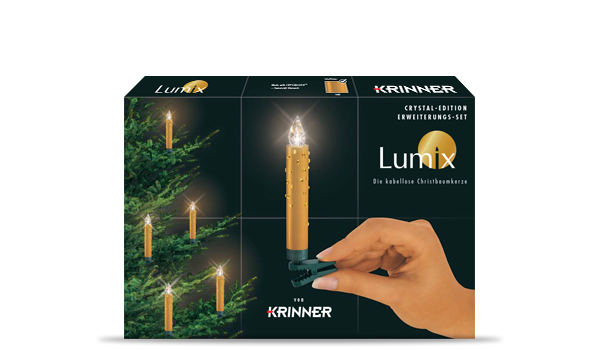 krinner-lumix-deluxe-crystal-gold-funk-extension-x5-bougies-led image 1