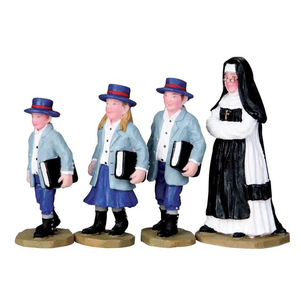lemax-sunday-school-b-timent-miniature-lumineux-village-de-no-l image 1