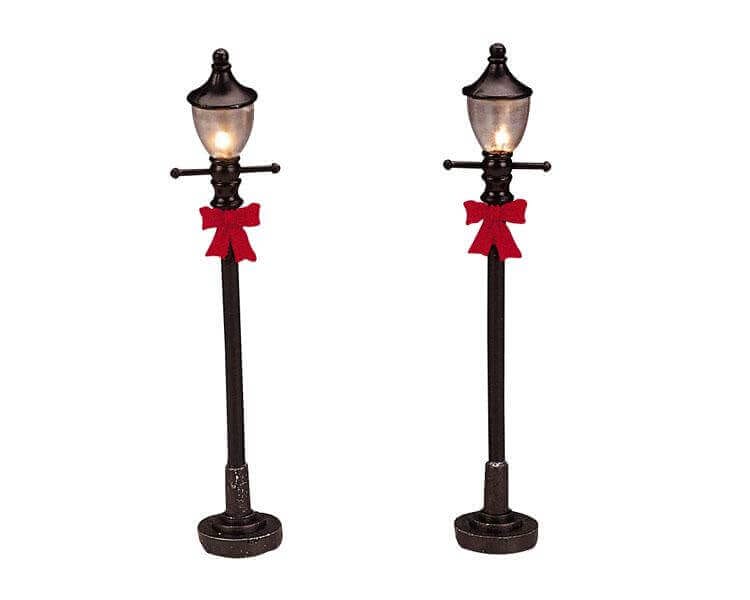 lemax-4-gas-street-lamp-lot-de-4-lampadaires-de-village image 1