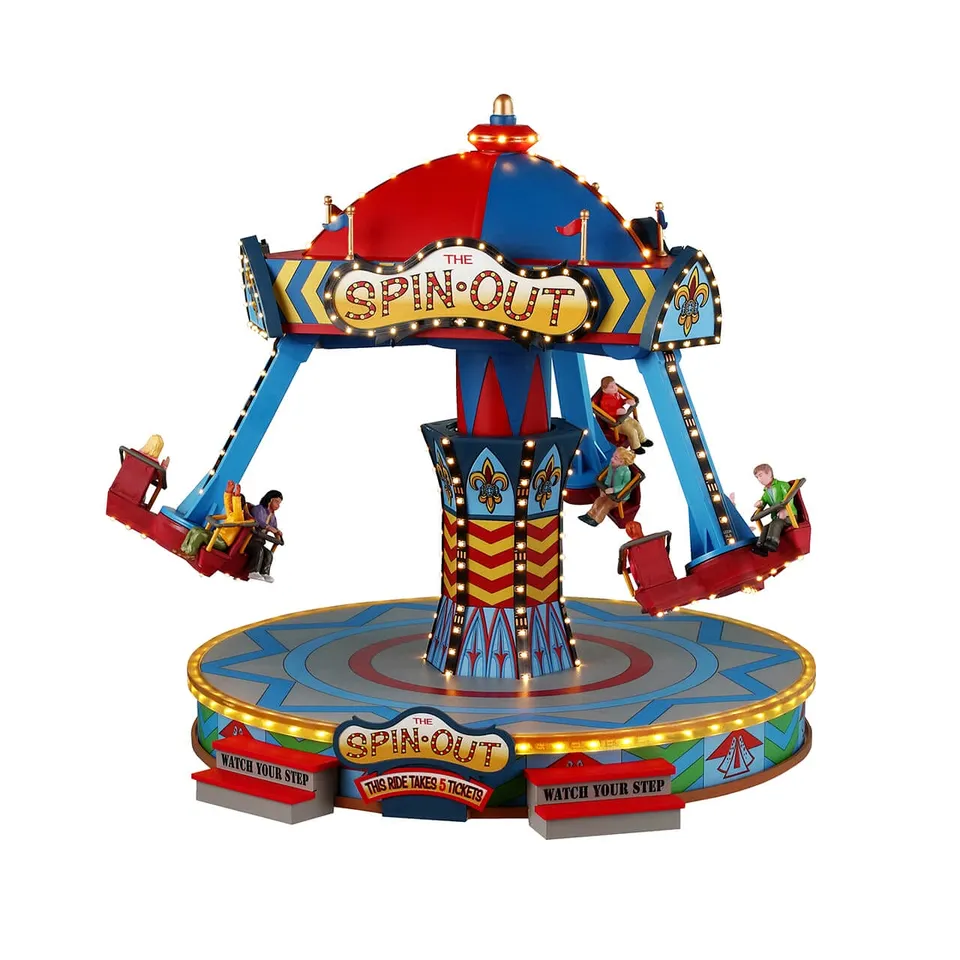 lemax-the-spin-out-man-ge-lumineux-carnival-pour-village-miniature image 1