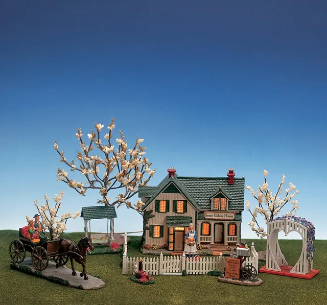 lemax-green-gables-house-set-maison-village-de-no-l image 1
