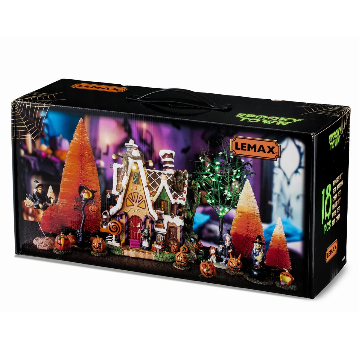 lemax-the-candy-witch-cottage-set-maison-hant-e-spooky-town image 2