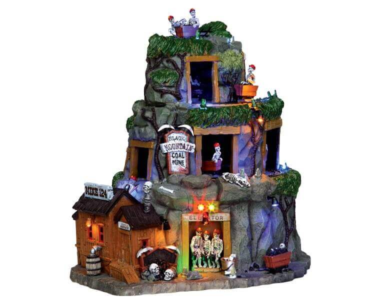 lemax-black-mountain-coal-mine-b-timent-lumineux-spooky-town image 1