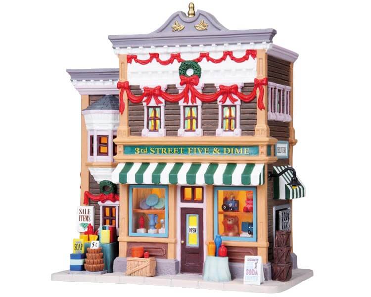 lemax-3rd-street-five-dime-grand-magasin-miniature-village image 1