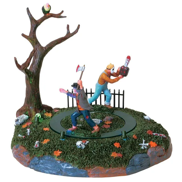 lemax-slasher-rivals-figurines-anim-es-poursuite-circulaire-spooky-town image 1