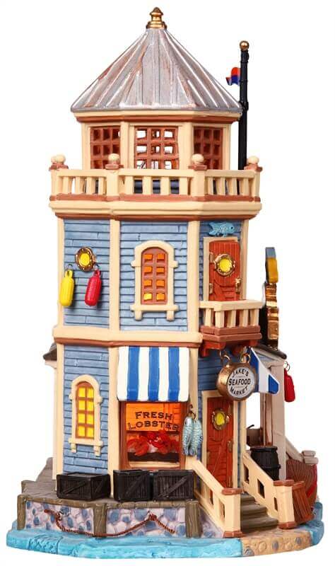 lemax-rusty-pelican-restaurant-market-b-timent-restaurant-miniature-lumineux image 2