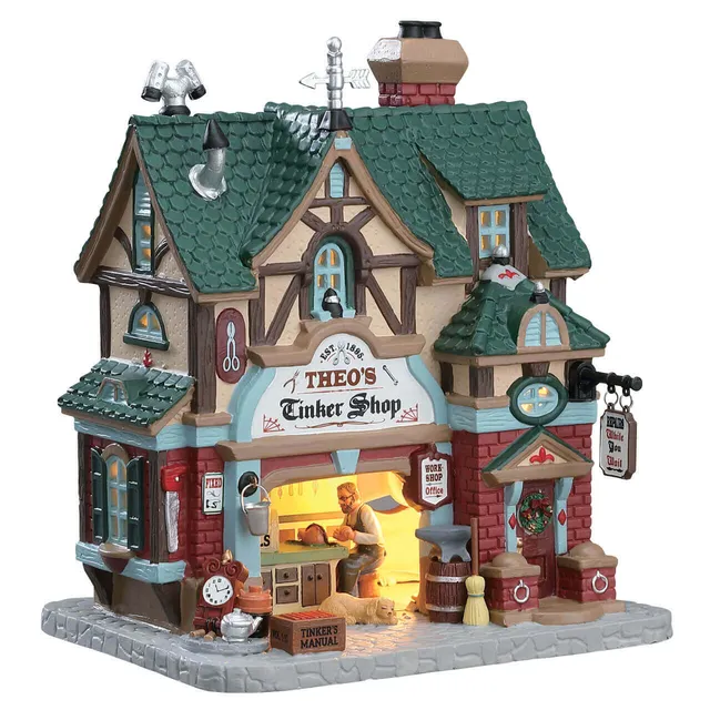 lemax-theo-s-tinker-shop-boutique-bricolage-village-no-l image 1