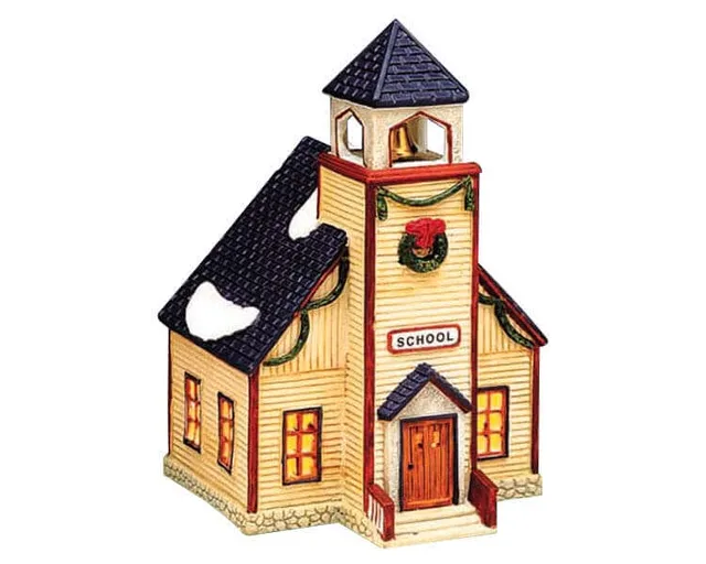 lemax-village-school-cole-du-village-lumineuse image 1