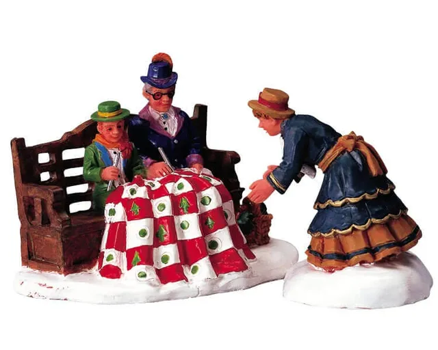 lemax-christmas-quilters-figurine-village-miniature image 1