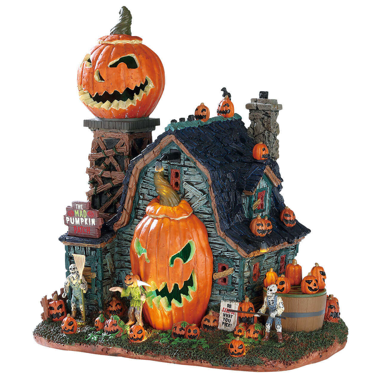 lemax-the-mad-pumpkin-patch-man-ge-miniature-anim-et-lumineux image 1