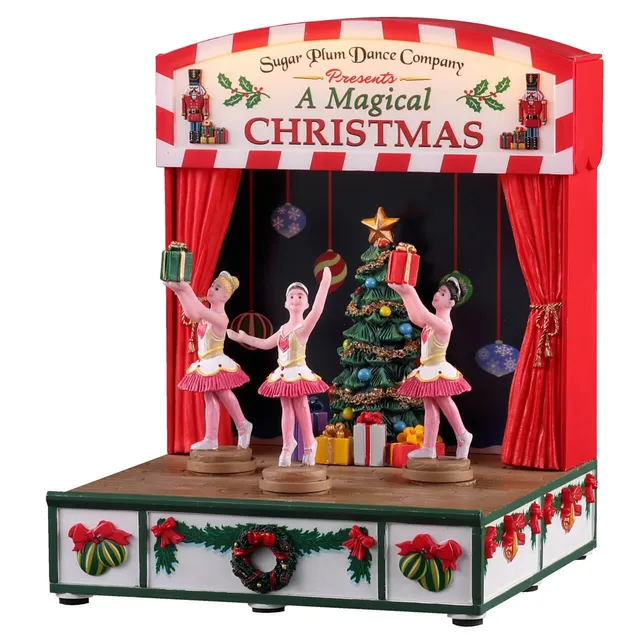 lemax-sugar-plum-dance-company-sc-ne-danseuses-anim-e-musicale-lumineuse image 1
