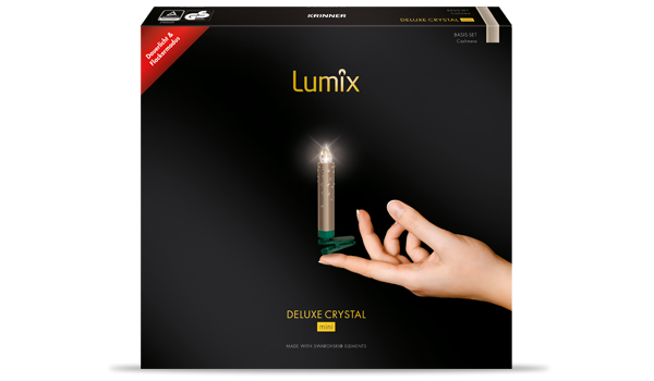 krinner-lumix-deluxe-crystal-mini-cashmere-basis-14-bougies-led-swarovski image 1