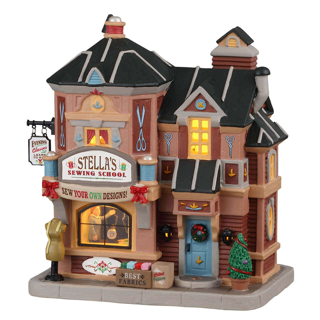 lemax-stella-s-sewing-school-cole-couture-lumineuse-harvest-crossing image 1