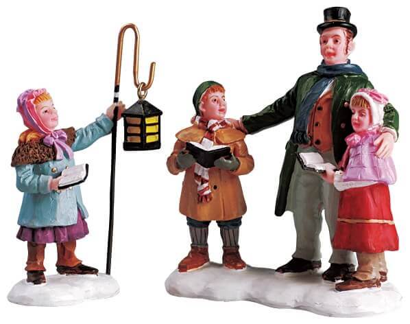 lemax-carolers-quartet-set-of-2-figurines-choristes-village-de-no-l image 1