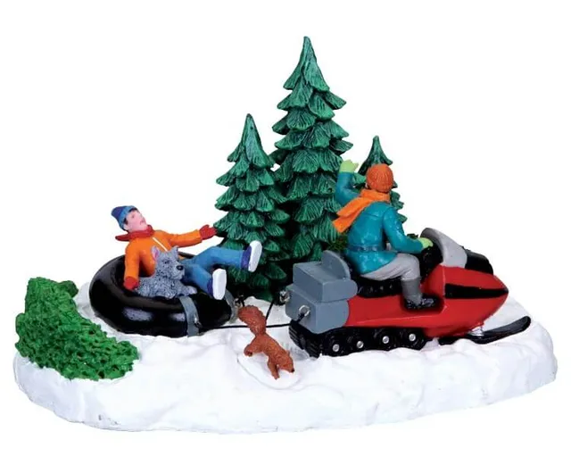 lemax-snowmobile-slider-figurine-motoneige-pour-village-de-no-l-miniature image 1