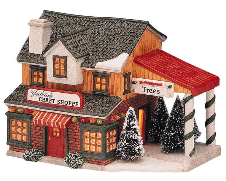 lemax-yuletide-craft-shoppe-maison-miniature-lumineuse-village-de-no-l image 1