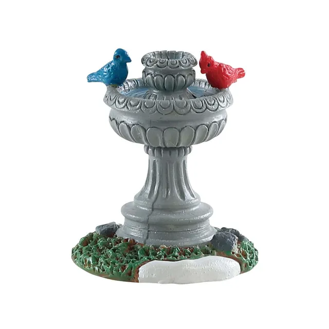 lemax-bird-fountain-fontaine-miniature-caddington image 1