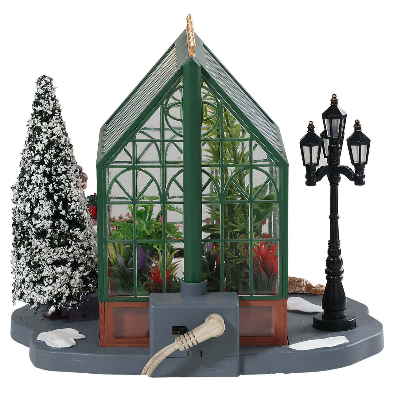 lemax-victorian-greenhouse-serre-victorienne-miniature-lumineuse image 4