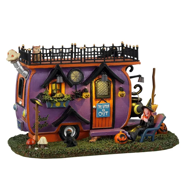 lemax-witch-vanlife-road-magic-van-lumineux-spooky-town image 1