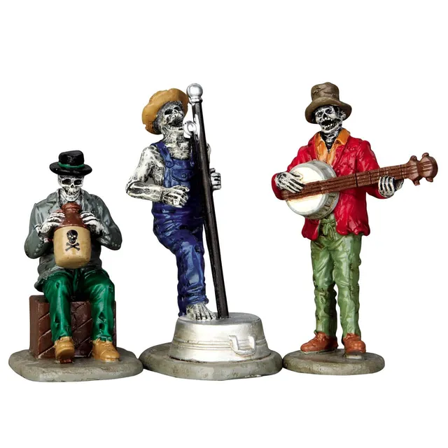 lemax-jeeperscreeper-s-jugband-set-of-3-set-3-musiciens-halloween image 1