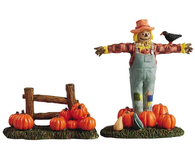 lemax-scarecrow-lane-d-cor-pouvantail-village-miniature image 1
