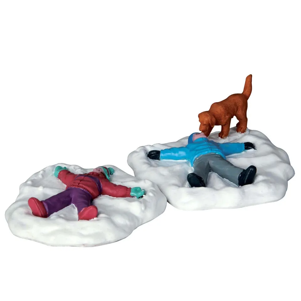 lemax-snow-angels-set-of-2-lot-de-2-figurines-enfants-ange-de-neige image 1