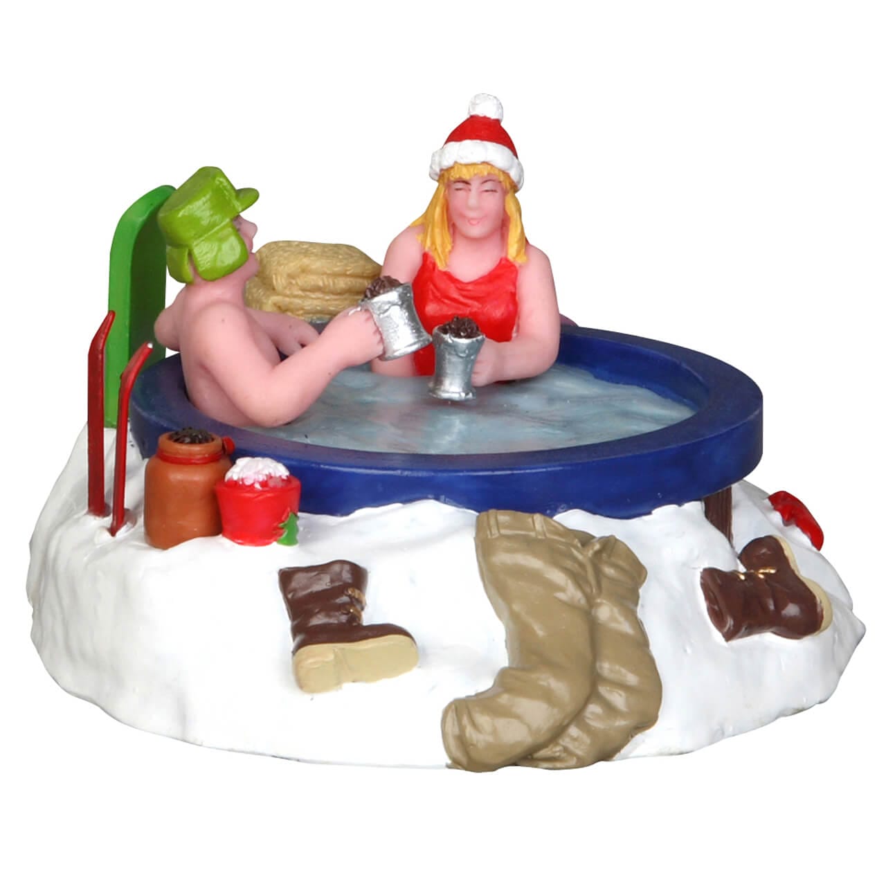 lemax-winter-hot-tubbing-figurine-village-de-no-l-bain-d-hiver image 4