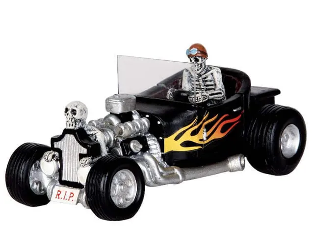 lemax-spooky-town-hot-rod-voiture-custom-halloween image 1