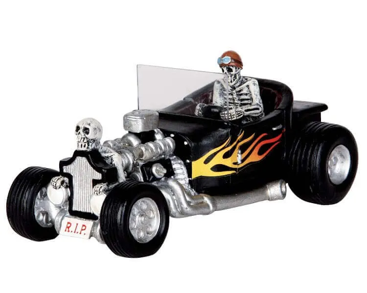 lemax-spooky-town-hot-rod-voiture-custom-halloween image 1