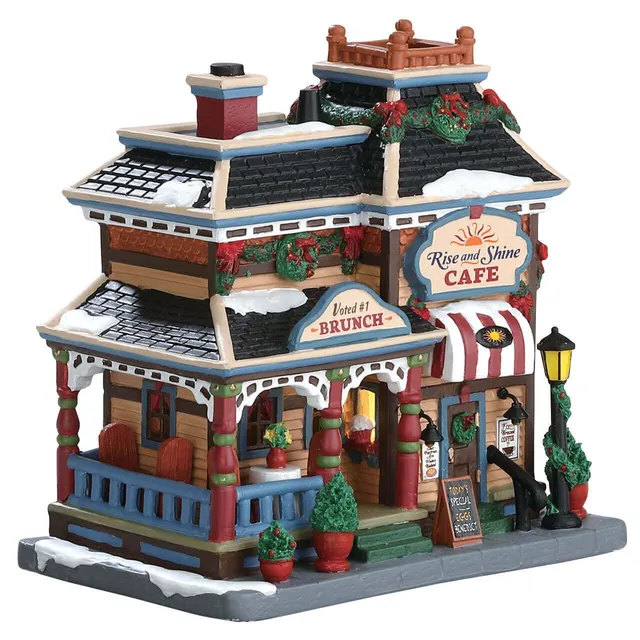 lemax-rise-and-shine-cafe-b-timent-caf-village-miniature image 1