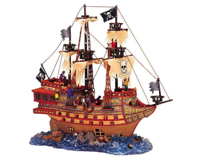 lemax-spooky-town-haunted-galleon-bateau-fant-me-lumineux image 1