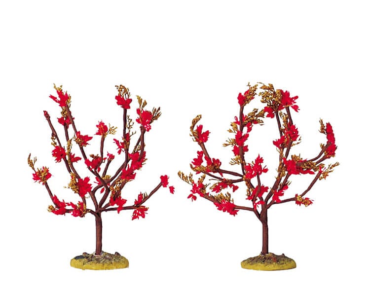 lemax-red-plum-small-petit-arbre-miniature-pour-village image 1