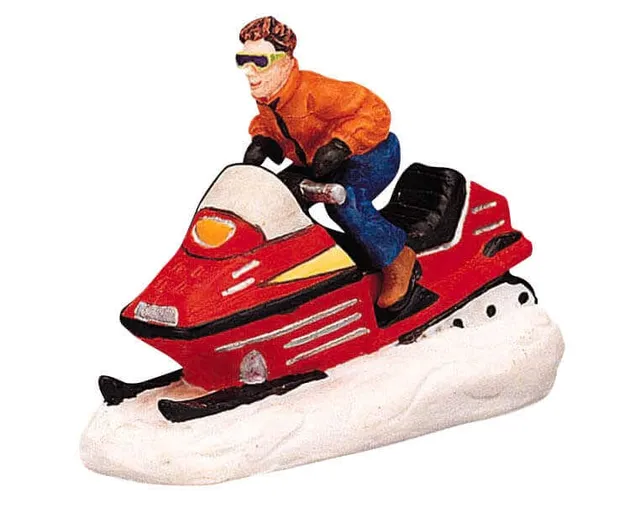 lemax-fun-on-ski-mobile-figurine-miniature-ski-village-no-l image 1