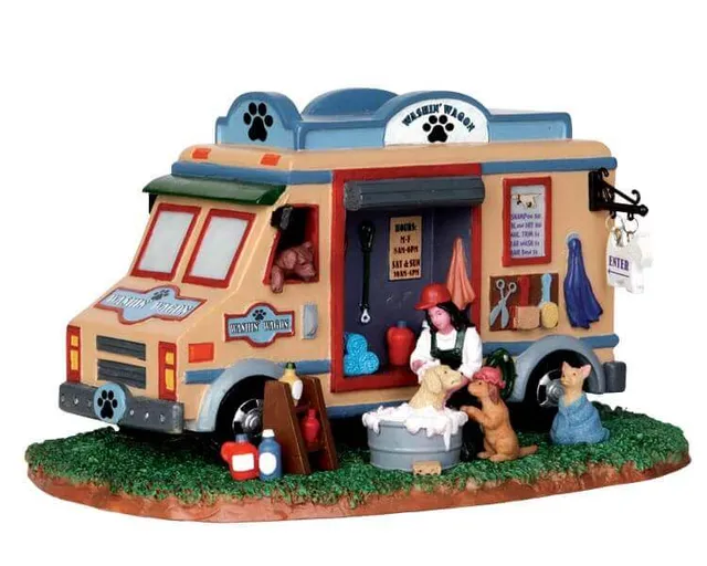lemax-washin-wagon-chariot-accessoire-village-de-no-l image 1