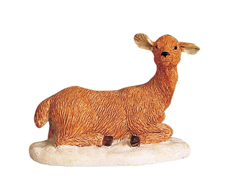 lemax-fawn-at-rest-figurine-faon-village-miniature image 1