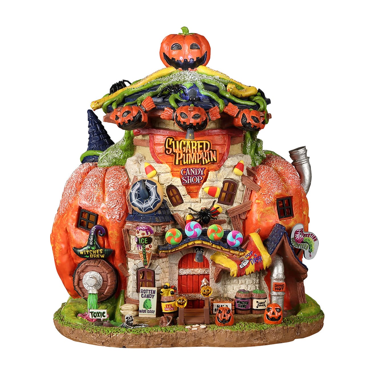 lemax-sugared-pumpkin-candy-shoppe-boutique-lumineuse-spooky-town image 5