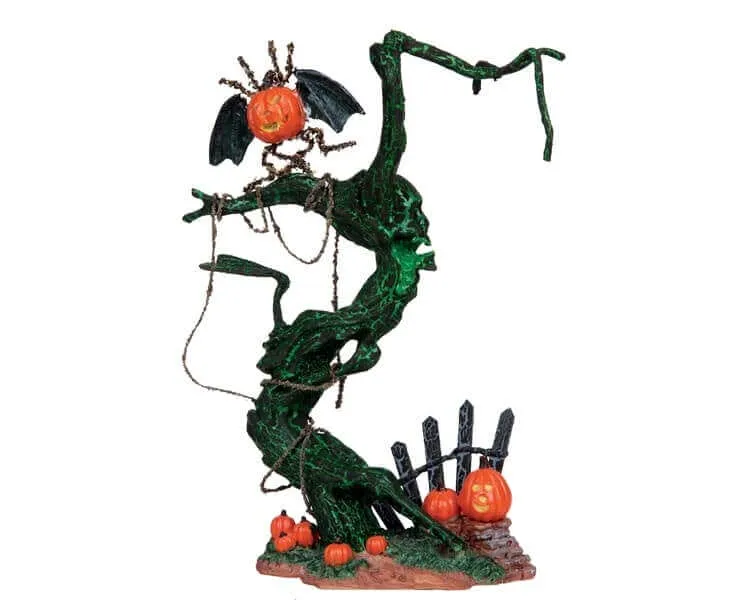 lemax-pumpkin-bat-tree-arbre-halloween-citrouille-chauve-souris image 1