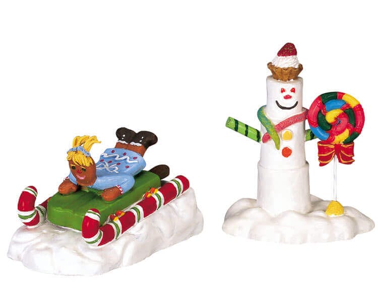 lemax-sledding-snowman-figurine-bonhomme-de-neige-en-luge image 1