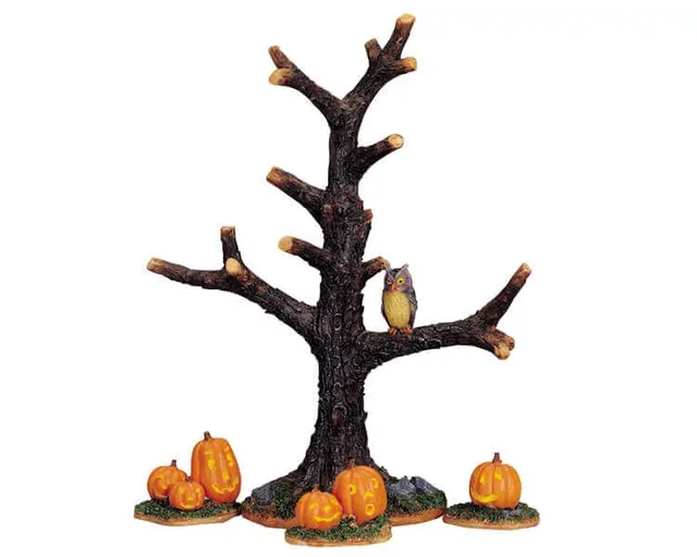 lemax-spooky-tree-pumpkins-arbre-citrouilles-halloween-spooky-town image 1