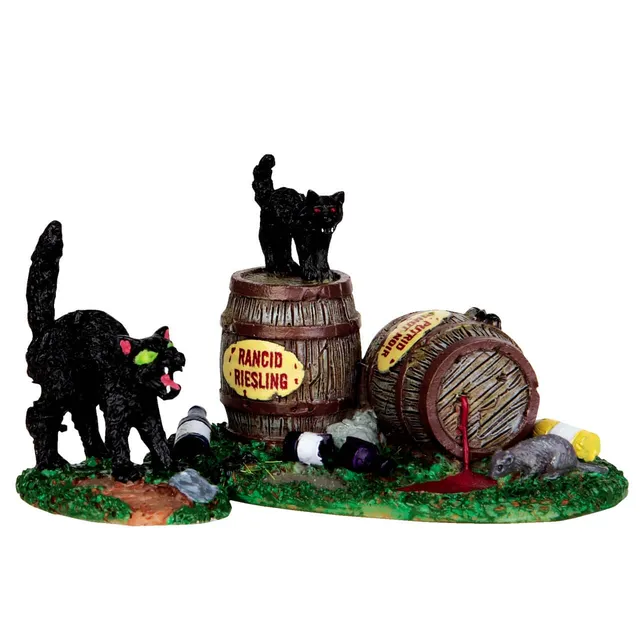 lemax-wine-barrels-set-of-2-accessoires-tonneaux-miniatures image 1