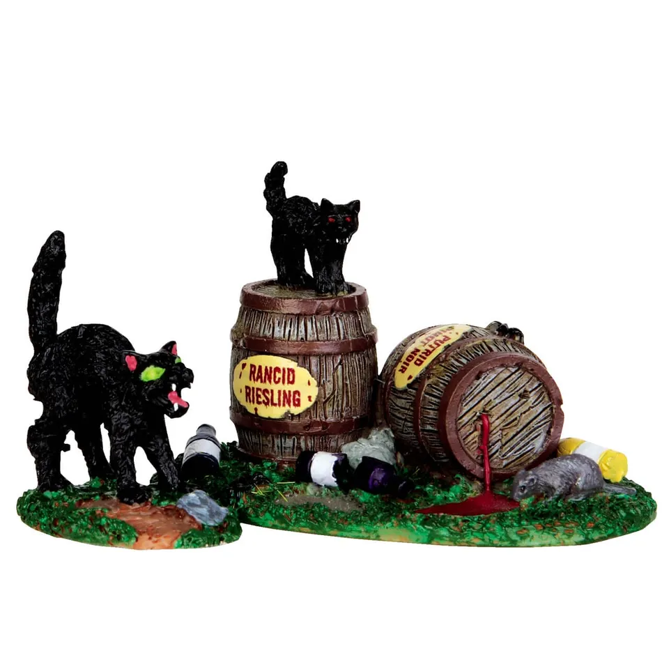 lemax-wine-barrels-set-of-2-accessoires-tonneaux-miniatures image 1
