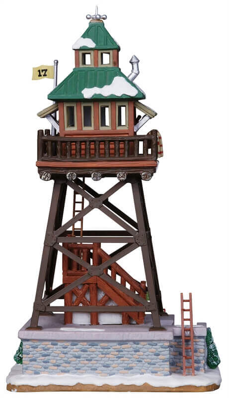 lemax-grizzly-peak-lookout-tower-tour-de-guet-lumineuse image 3