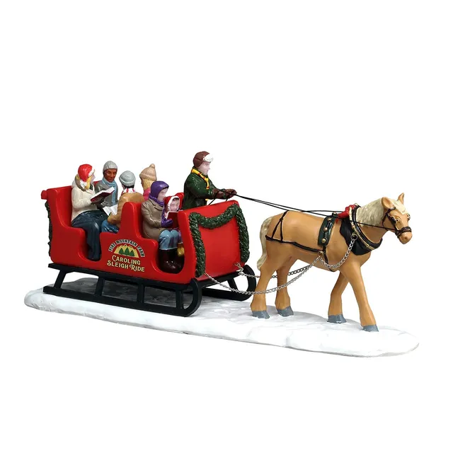 lemax-caroling-sleigh-ride-figurine-tra-neau-de-no-l image 1