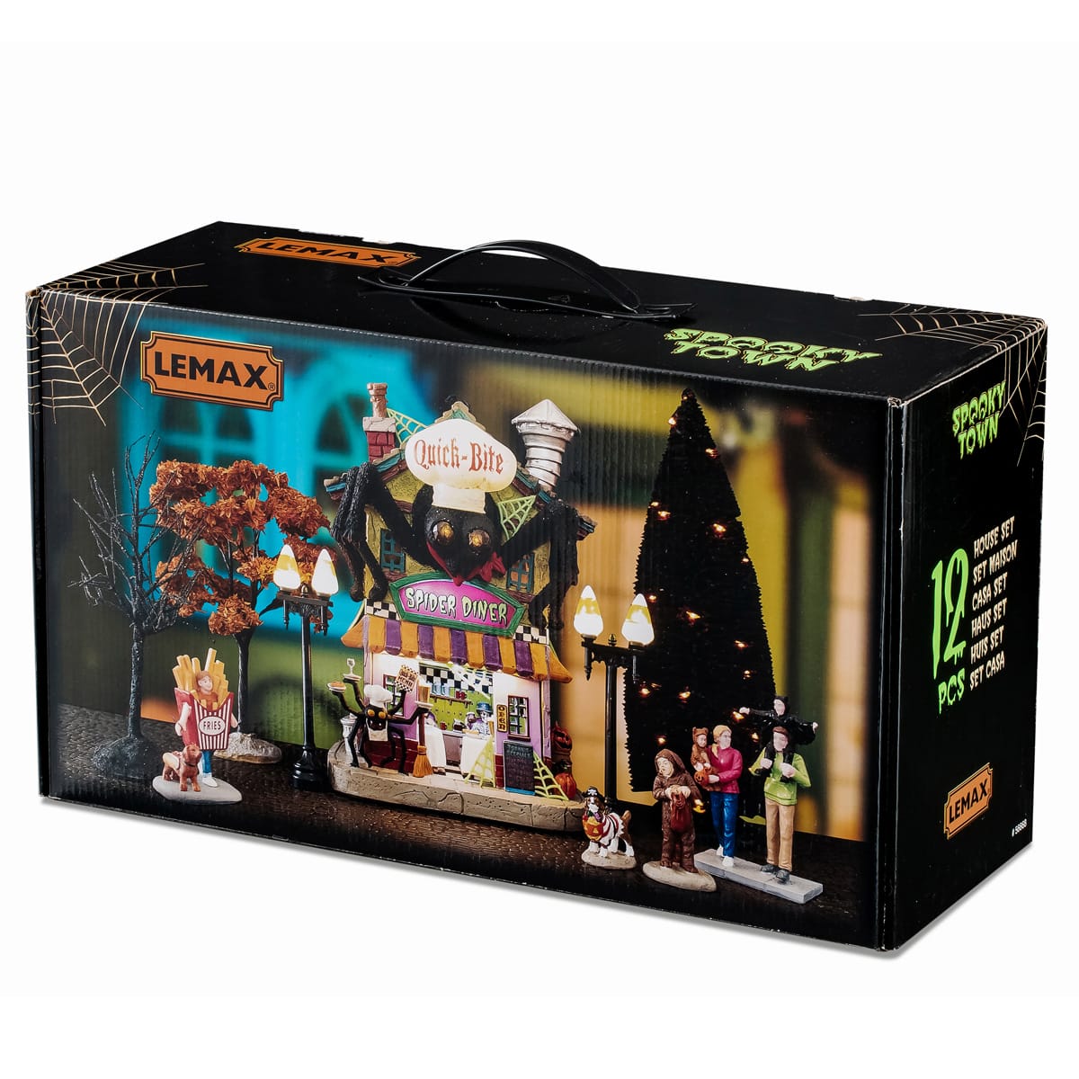 lemax-quick-bite-spider-diner-set-diner-araign-e-spooky-town image 2