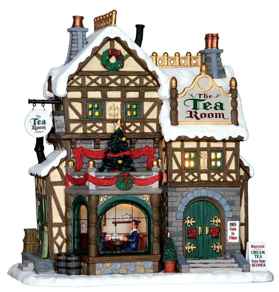 lemax-the-tea-room-maison-de-village-de-no-l-lumineuse image 1