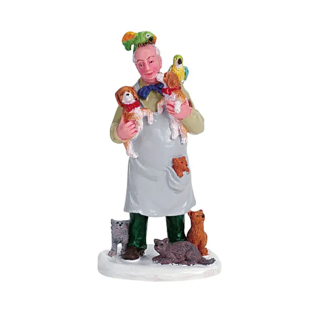lemax-pet-store-pete-figurine-animalerie-pour-village-miniature image 1